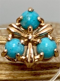 *Подвеска Бирюза Аризона цв Красное арт. 34563-112-372 (вес 0,66 г) - фото 153015