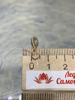 *Подвеска Бирюза Аризона цв Красное арт. 34693-112-405 (вес 0,57 г) - фото 153020