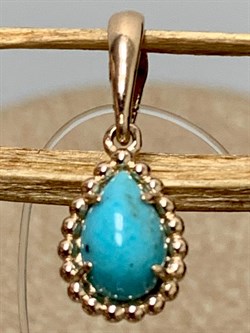 *Подвеска Бирюза Аризона цв Красное арт. 34693-112-405 (вес 0,57 г) - фото 153022