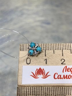 *Подвеска Бирюза Аризона цв Белое арт. 34563-212-388 (вес 0,67 г) - фото 153024