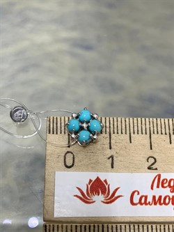 *Подвеска Бирюза Аризона цв Белое арт. 34557-212-370 (вес 0,78 г) - фото 153030