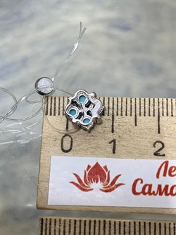 *Подвеска Бирюза Аризона цв Белое арт. 34557-212-370 (вес 0,78 г) - фото 153031