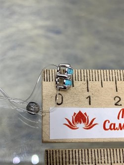 *Подвеска Бирюза Аризона цв Белое арт. 34557-212-370 (вес 0,78 г) - фото 153032