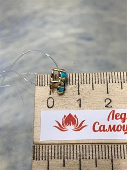 *Подвеска Бирюза Аризона цв Лимонное арт. 34563-312-386 (вес 0,66 г) - фото 153039