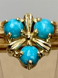 *Подвеска Бирюза Аризона цв Лимонное арт. 34563-312-386 (вес 0,66 г) - фото 153040