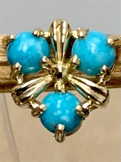 *Подвеска Бирюза Аризона цв Лимонное арт. 34563-312-386 (вес 0,66 г) - фото 153041