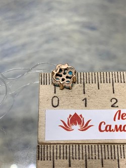 *Подвеска Бирюза Аризона цв Красное арт. 34557-112-393 (вес 0,79 г) - фото 153067