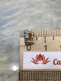 *Подвеска Бирюза Аризона цв Красное арт. 34557-112-393 (вес 0,79 г) - фото 153068