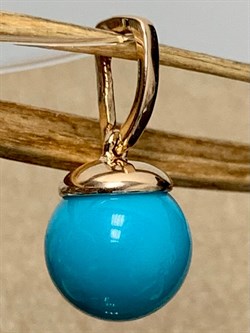 *Подвеска Бирюза Аризона цв Красное арт. 34691-112-050 (вес 1,26 г) - фото 153077