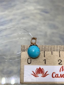 *Подвеска Бирюза Аризона цв Красное арт. 34757-112-439 (вес 1,04 г) - фото 153080