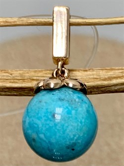 *Подвеска Бирюза Аризона цв Красное арт. 34757-112-439 (вес 1,04 г) - фото 153084