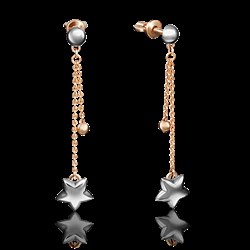 *Серьги Пусеты цв Красное, Белое арт. 02-4140-00-000-1111-01-826 (вес 1,96 г) - фото 15377 *Серьги Пусеты цв Красное, Белое арт. 02-4140-00-000-1111-01-826 (вес 1,96 г) - фото 15377