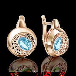 *Серьги Топаз цв Красное арт. 02-4055-00-201-1110-57-427 (вес 4,24 г) - фото 15384 *Серьги Топаз цв Красное арт. 02-4055-00-201-1110-57-427 (вес 4,24 г) - фото 15384