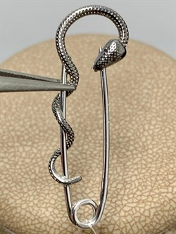 *Булавка Змейка арт. Б-775р-125 Вес 1,48 г - фото 154257