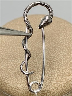 *Булавка Змейка арт. Б-775р-125 Вес 1,48 г - фото 154258