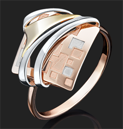 *Кольцо р.18 цв Красное, Лимонное арт. 01-5061-00-000-1113-48-311 (вес 2,28 г) - фото 15439