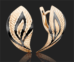 *Серьги цв Красное арт. 02-3699-00-000-1110-04-321 (вес 2,91 г) - фото 15445