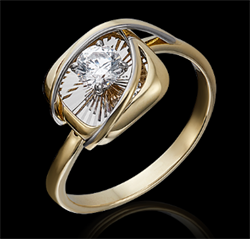 *Кольцо р.17 Белый Фианит цв  Лимонное, Белое арт. 01-5228-00-501-1121-38-546 (вес 2,96 г) - фото 15469 *Кольцо р.17 Белый Фианит цв  Лимонное, Белое арт. 01-5228-00-501-1121-38-546 (вес 2,96 г) - фото 15469