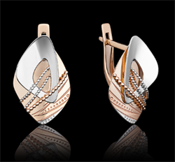 *Серьги цв Красное, Белое арт. 02-3990-00-000-1111-42-071 (вес 3,15 г) - фото 15497 *Серьги цв Красное, Белое арт. 02-3990-00-000-1111-42-071 (вес 3,15 г) - фото 15497