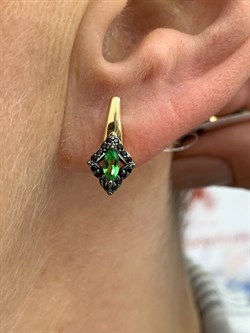 *Серьги Микс Цаворит Шпинель цв Лимонное арт. 23887-332-569 (вес 2,77 г) - фото 156268 *Серьги Микс Цаворит Шпинель цв Лимонное арт. 23887-332-569 (вес 2,77 г) - фото 156268