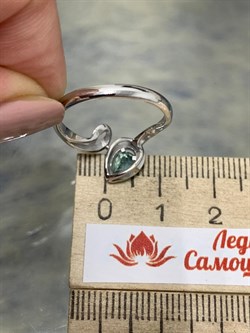 *Кольцо р.17,5 Апатит цв Белое арт 1-206468-00-35-309 вес 2,43 г - фото 156481 *Кольцо р.17,5 Апатит цв Белое арт 1-206468-00-35-309 вес 2,43 г - фото 156481