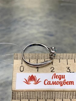 *Кольцо р.17,5 Апатит цв Белое арт 1-206468-00-35-309 вес 2,43 г - фото 156483 *Кольцо р.17,5 Апатит цв Белое арт 1-206468-00-35-309 вес 2,43 г - фото 156483