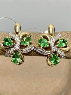 *Серьги Цаворит цв Лимонное арт. 24138-332-424 (вес 3,38 г) - фото 156520 *Серьги Цаворит цв Лимонное арт. 24138-332-424 (вес 3,38 г) - фото 156520