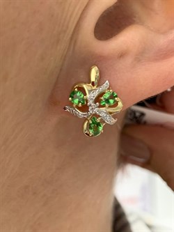 *Серьги Цаворит цв Лимонное арт. 24138-332-424 (вес 3,38 г) - фото 156521 *Серьги Цаворит цв Лимонное арт. 24138-332-424 (вес 3,38 г) - фото 156521