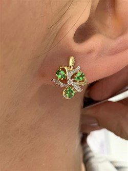 *Серьги Цаворит цв Лимонное арт. 24138-332-424 (вес 3,38 г) - фото 156522 *Серьги Цаворит цв Лимонное арт. 24138-332-424 (вес 3,38 г) - фото 156522