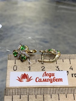 *Серьги Цаворит цв Лимонное арт. 24138-332-424 (вес 3,38 г) - фото 156525 *Серьги Цаворит цв Лимонное арт. 24138-332-424 (вес 3,38 г) - фото 156525