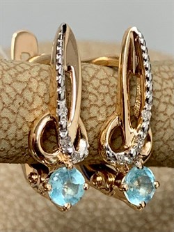 *Серьги Апатит цв Красное арт. 24111-143-328 (вес 1,77 г) - фото 156566 *Серьги Апатит цв Красное арт. 24111-143-328 (вес 1,77 г) - фото 156566