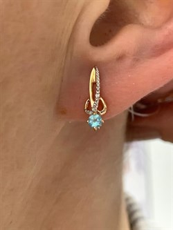 *Серьги Апатит цв Красное арт. 24111-143-328 (вес 1,77 г) - фото 156570 *Серьги Апатит цв Красное арт. 24111-143-328 (вес 1,77 г) - фото 156570