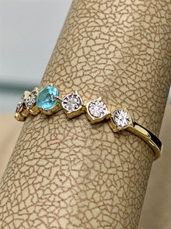 *Кольцо р.17,5 Апатит цв Лимонное арт. 14167-343-840 (вес 1,28 г) - фото 156710 *Кольцо р.17,5 Апатит цв Лимонное арт. 14167-343-840 (вес 1,28 г) - фото 156710