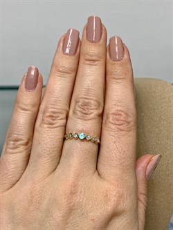 *Кольцо р.17,5 Апатит цв Лимонное арт. 14167-343-840 (вес 1,28 г) - фото 156713 *Кольцо р.17,5 Апатит цв Лимонное арт. 14167-343-840 (вес 1,28 г) - фото 156713