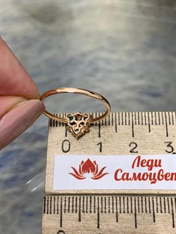 *Кольцо р.18  Бирюза Аризона цв Красное арт. 14563-112-210 (вес 1,2 г) - фото 156759