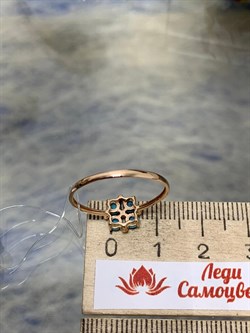 *Кольцо р.18,5 Бирюза Аризона цв Красное арт. 14557-112-667 (вес 1,33 г) - фото 156777