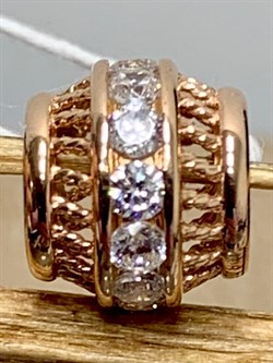 *Подвеска Шарм Белый Фианит арт. п3-988з200-956 Вес 1,05 г - фото 156891 *Подвеска Шарм Белый Фианит арт. п3-988з200-956 Вес 1,05 г - фото 156891