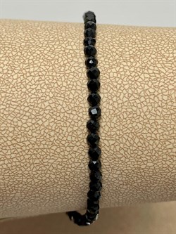 *Браслет р.19 иск Черная Шпинель арт. БШП1-559-910 Вес 2,31 г - фото 157214 *Браслет р.19 иск Черная Шпинель арт. БШП1-559-910 Вес 2,31 г - фото 157214