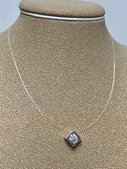 *Колье р.38 Белый Фианит арт. с1.04.01.00-245 Вес 0,92 г - фото 158622