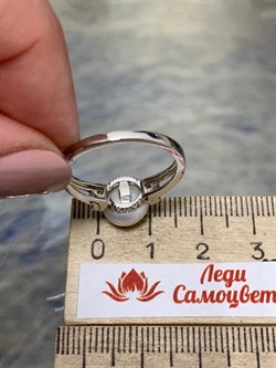 *Кольцо р.18,5 Белый Жемчуг арт. PI-R02486-X-W-PN-X-W-069 вес 3,2 г - фото 158926 *Кольцо р.18,5 Белый Жемчуг арт. PI-R02486-X-W-PN-X-W-069 вес 3,2 г - фото 158926