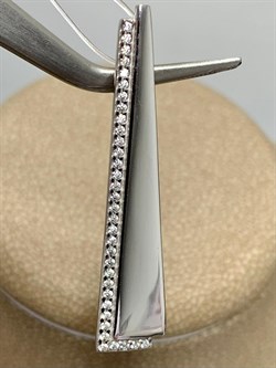 *Подвеска Белый Фианит арт. п-7239р200-393 Вес 2,13 г - фото 159134 *Подвеска Белый Фианит арт. п-7239р200-393 Вес 2,13 г - фото 159134