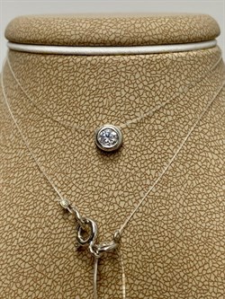 *Колье р.38 Белый Фианит арт. Л-1083р-175 Вес 0,7 г - фото 159288 *Колье р.38 Белый Фианит арт. Л-1083р-175 Вес 0,7 г - фото 159288