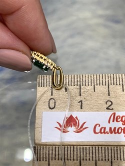 *Подвеска Изумруд цв Лимонное арт 3-369-01-019 вес 1,04 г - фото 159425