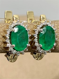 *Серьги Изумруд цв Лимонное арт 2-104-810-01-081 вес 2,99 г - фото 159431 *Серьги Изумруд цв Лимонное арт 2-104-810-01-081 вес 2,99 г - фото 159431