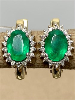 *Серьги Изумруд цв Лимонное арт 2-104-810-01-081 вес 2,99 г - фото 159432 *Серьги Изумруд цв Лимонное арт 2-104-810-01-081 вес 2,99 г - фото 159432