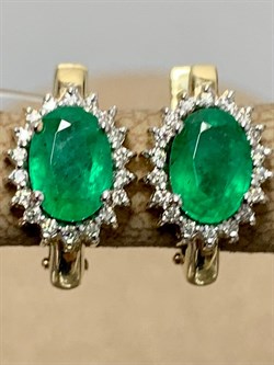 *Серьги Изумруд цв Лимонное арт 2-104-810-01-081 вес 2,99 г - фото 159435 *Серьги Изумруд цв Лимонное арт 2-104-810-01-081 вес 2,99 г - фото 159435