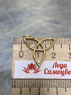 *Подвеска Триглав Белый Бр цв Лимонное арт. П312-6167-508 вес 2,3 г - фото 159500 *Подвеска Триглав Белый Бр цв Лимонное арт. П312-6167-508 вес 2,3 г - фото 159500