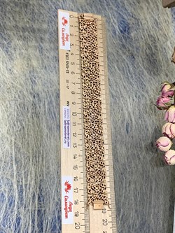 *Браслет р.18 Гранат цв Красное арт. Бр120-048-18Гр-455 вес 40,89 г - фото 160237