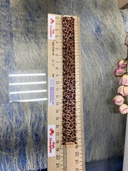 *Браслет р.18 Гранат цв Красное арт. Бр120-048-18Гр-455 вес 40,89 г - фото 160240