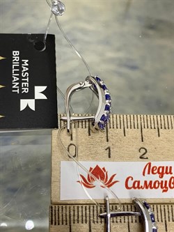 *Серьги Танзанит цв Белое арт. 2-107-293-31-740 вес 4,09 г - фото 161064 *Серьги Танзанит цв Белое арт. 2-107-293-31-740 вес 4,09 г - фото 161064